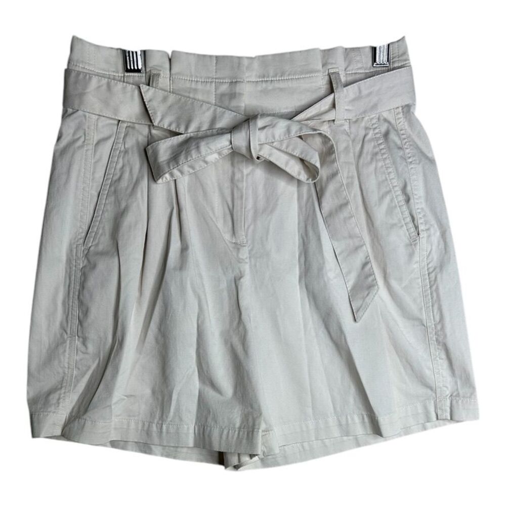 J.CREW Women's Faded White Pansy Shorts Cotton‎ Shorts Size 2